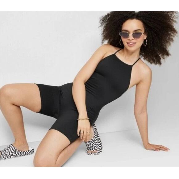 Wild Fable Pants - Women's Seamless Sleeveless Romper Wild Fable Black Size XS